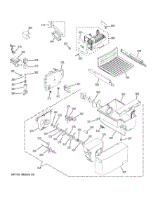 05 - Ice Maker & Dispenser parts for Ge Refrigerator ESH22JSXJSS from AppliancePartsPros.com