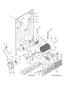 02 - Sealed System & Mother Board parts for Ge Refrigerator PSW26PSSBSS from AppliancePartsPros.com