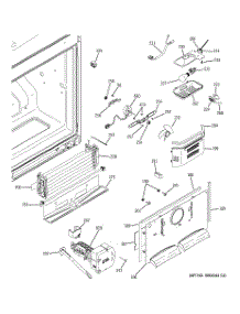 02 - Freezer Section parts for Ge Refrigerator PFSS2MJXBSS from AppliancePartsPros.com