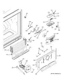 02 - Freezer Section parts for Ge Refrigerator PFSF2MIXBBB from AppliancePartsPros.com