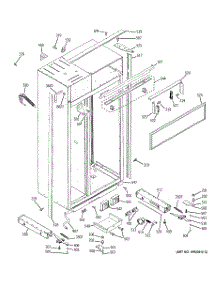 10 - Case Parts parts for Ge Refrigerator ZISS42GDXASS from AppliancePartsPros.com