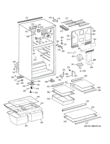02 - Cabinet parts for Ge Refrigerator GTE17HBWKRWW from AppliancePartsPros.com