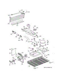 03 - Unit Parts parts for Ge Refrigerator GTE17HBWKRWW from AppliancePartsPros.com