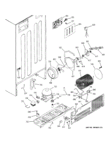 08 - Sealed System & Mother Board parts for Ge Refrigerator PTS25LBMARCC from AppliancePartsPros.com