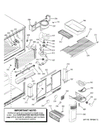 03 - Freezer Section parts for Ge Refrigerator PTS25LBMARWW from AppliancePartsPros.com