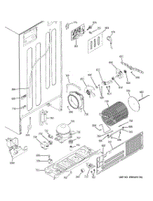 08 - Sealed System & Mother Board parts for Ge Refrigerator PTS25LHRBRBB from AppliancePartsPros.com