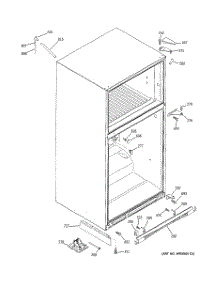 08 - Case Parts parts for Ge Refrigerator PTS25LHPARBB from AppliancePartsPros.com