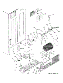 08 - Sealed System & Mother Board parts for Ge Refrigerator PTS25LBMBRCC from AppliancePartsPros.com