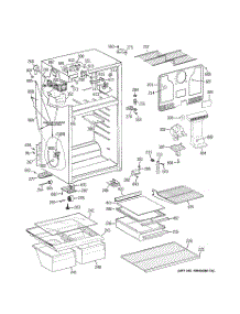 02 - Cabinet parts for Ge Refrigerator GTS17FCSBRWW from AppliancePartsPros.com