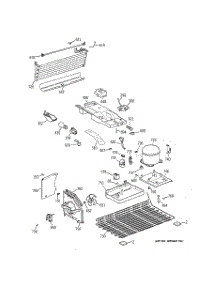 03 - Unit Parts parts for Ge Refrigerator GTE17HBWMRWW from AppliancePartsPros.com
