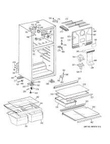 02 - Cabinet parts for Ge Refrigerator GTS17GBSBRBB from AppliancePartsPros.com