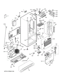 02 - Cabinet parts for Ge Refrigerator PDS20MFWBCC from AppliancePartsPros.com