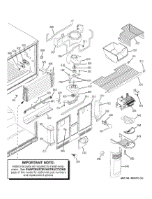 03 - Freezer Section parts for Ge Refrigerator PTS25LHSCRCC from AppliancePartsPros.com