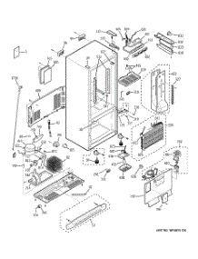 02 - Cabinet parts for Ge Refrigerator PDS20SFSCRSS from AppliancePartsPros.com