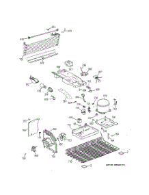 03 - Unit Parts parts for Ge Refrigerator GTE16BBSMRWW from AppliancePartsPros.com