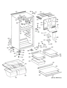 02 - Cabinet parts for Ge Refrigerator GTE16HBWMRWW from AppliancePartsPros.com