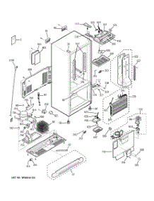 02 - Cabinet parts for Ge Refrigerator GBS22HBSCWW from AppliancePartsPros.com