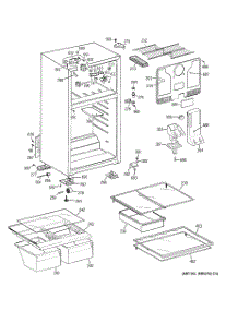 02 - Cabinet parts for Ge Refrigerator CTS17RBSBRWW from AppliancePartsPros.com