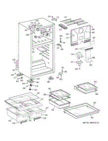 02 - Cabinet parts for Ge Refrigerator GTL17JBWBRBS from AppliancePartsPros.com