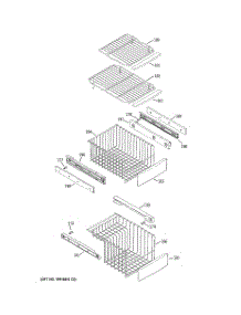 06 - Freezer Shelves parts for Ge Refrigerator PSE27NHWGCBB from AppliancePartsPros.com