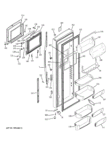 03 - Fresh Food Door parts for Ge Refrigerator PCE23NHTHFBB from AppliancePartsPros.com