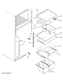 05 - Fresh Food Shelves parts for Ge Refrigerator DTL18ICSXRSS from AppliancePartsPros.com