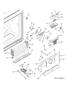 02 - Freezer Section parts for Ge Refrigerator PDSS0MFXALSS from AppliancePartsPros.com