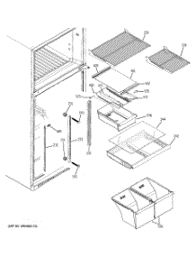 05 - Fresh Food Shelves parts for Ge Refrigerator GTS18DBPXLBB from AppliancePartsPros.com