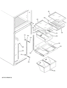 05 - Fresh Food Shelves parts for Ge Refrigerator GTS18YBRXRWW from AppliancePartsPros.com