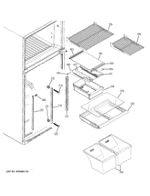 05 - Fresh Food Shelves parts for Ge Refrigerator GTS18DCPXRWW from AppliancePartsPros.com