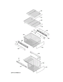 06 - Freezer Shelves parts for Ge Refrigerator ZCE23NGTAFNB from AppliancePartsPros.com