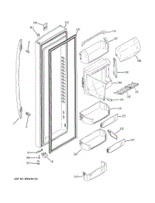 03 - Fresh Food Door parts for Ge Refrigerator PSC25PSTBSS from AppliancePartsPros.com