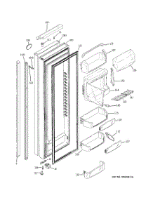 03 - Fresh Food Door parts for Ge Refrigerator PSH25PSTASV from AppliancePartsPros.com