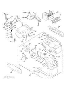 07 - Ice Maker & Dispenser parts for Ge Refrigerator PSF23NGTAWW from AppliancePartsPros.com