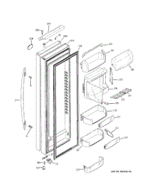 03 - Fresh Food Door parts for Ge Refrigerator PSH25PSTASS from AppliancePartsPros.com