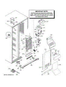 04 - Freezer Section parts for Ge Refrigerator PSF23NGTEWW from AppliancePartsPros.com