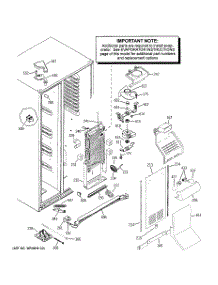 04 - Freezer Section parts for Ge Refrigerator PSF23NGSACC from AppliancePartsPros.com