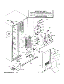 04 - Freezer Section parts for Ge Refrigerator PSH25MGTBBV from AppliancePartsPros.com