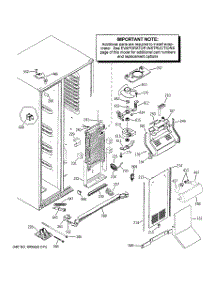 04 - Freezer Section parts for Ge Refrigerator PSC25PSSASS from AppliancePartsPros.com