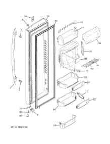 03 - Fresh Food Door parts for Ge Refrigerator PSC25PSTASS from AppliancePartsPros.com