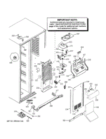 04 - Freezer Section parts for Ge Refrigerator PSC25PSTASS from AppliancePartsPros.com