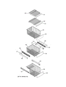 06 - Freezer Shelves parts for Ge Refrigerator PSF23MGWAWW from AppliancePartsPros.com