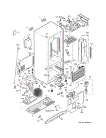 02 - Cabinet parts for Ge Refrigerator PDS22SBPARSS from AppliancePartsPros.com