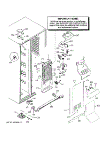 04 - Freezer Section parts for Ge Refrigerator PSF23NGTCBB from AppliancePartsPros.com