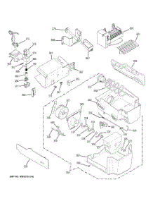07 - Ice Maker & Dispenser parts for Ge Refrigerator PSF23NGTCBB from AppliancePartsPros.com