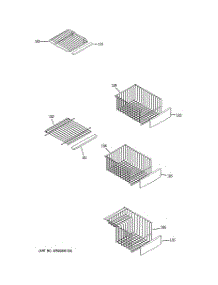 05 - Freezer Shelves parts for Ge Refrigerator PSSF3RGXABB from AppliancePartsPros.com