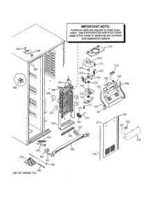 04 - Freezer Section parts for Ge Refrigerator PSI23NGWDWV from AppliancePartsPros.com