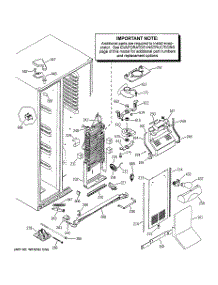 04 - Freezer Section parts for Ge Refrigerator PSI23NGNAWW from AppliancePartsPros.com
