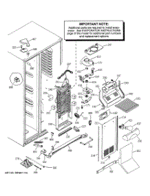 04 - Freezer Section parts for Ge Refrigerator PSI23NGMCWW from AppliancePartsPros.com