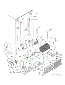 02 - Sealed System & Mother Board parts for Ge Refrigerator ZFSB23DRASS from AppliancePartsPros.com